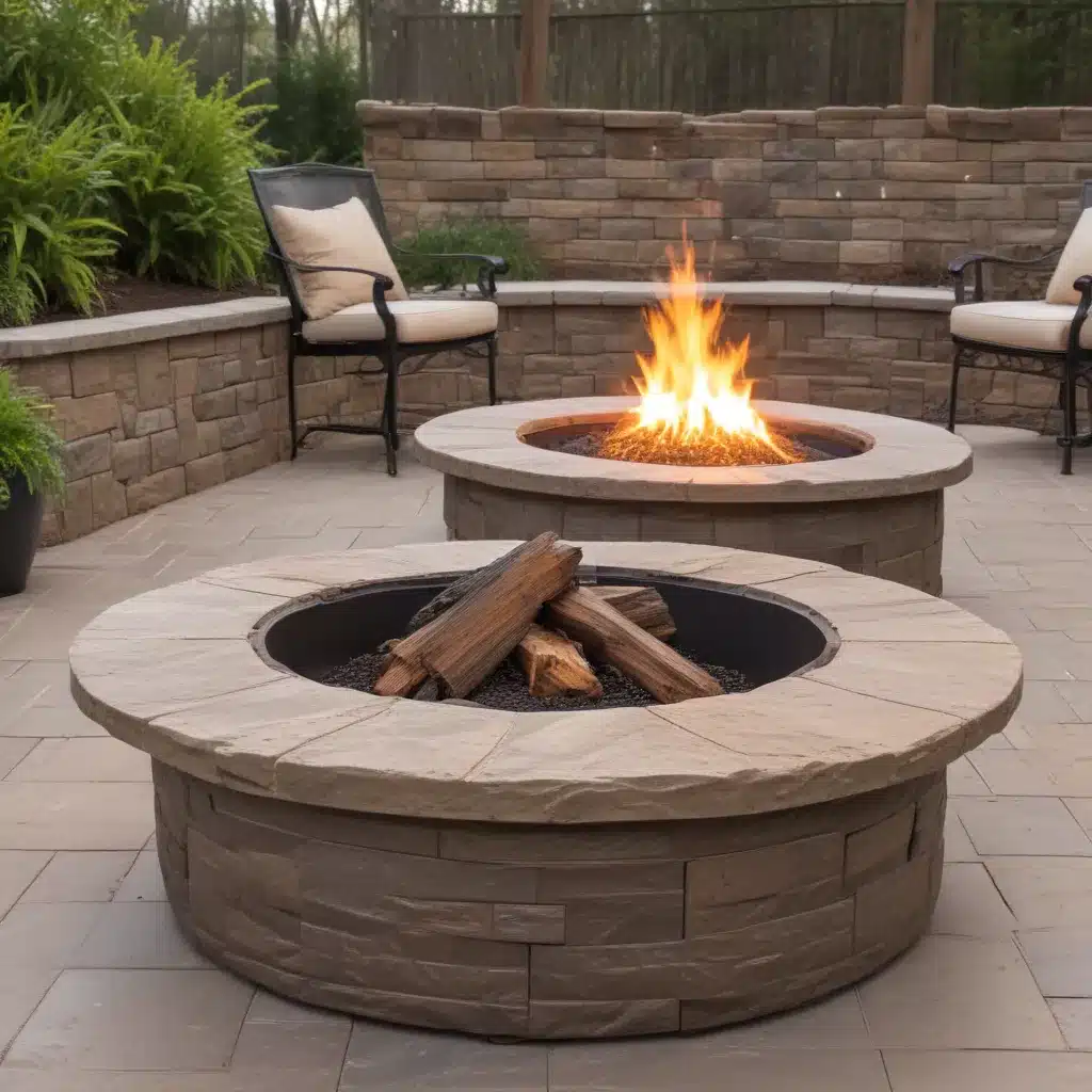 Add Warmth and Charm with Stamped Concrete Fire Pits