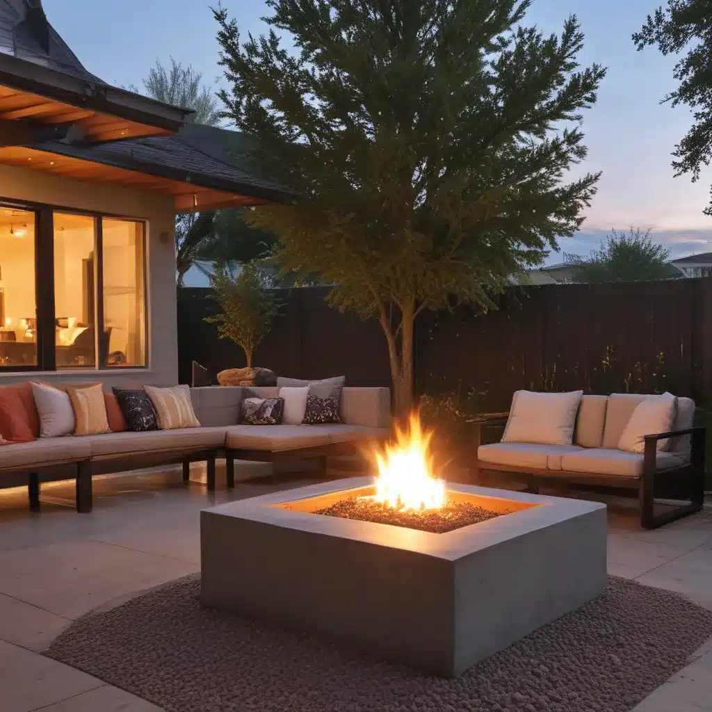 Add Warmth with a Concrete Fire Pit