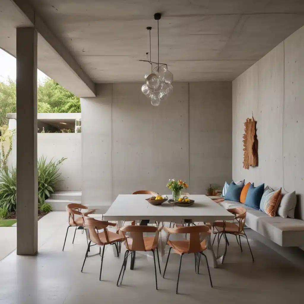 Concrete Entertaining: Dining and Lounging in Style