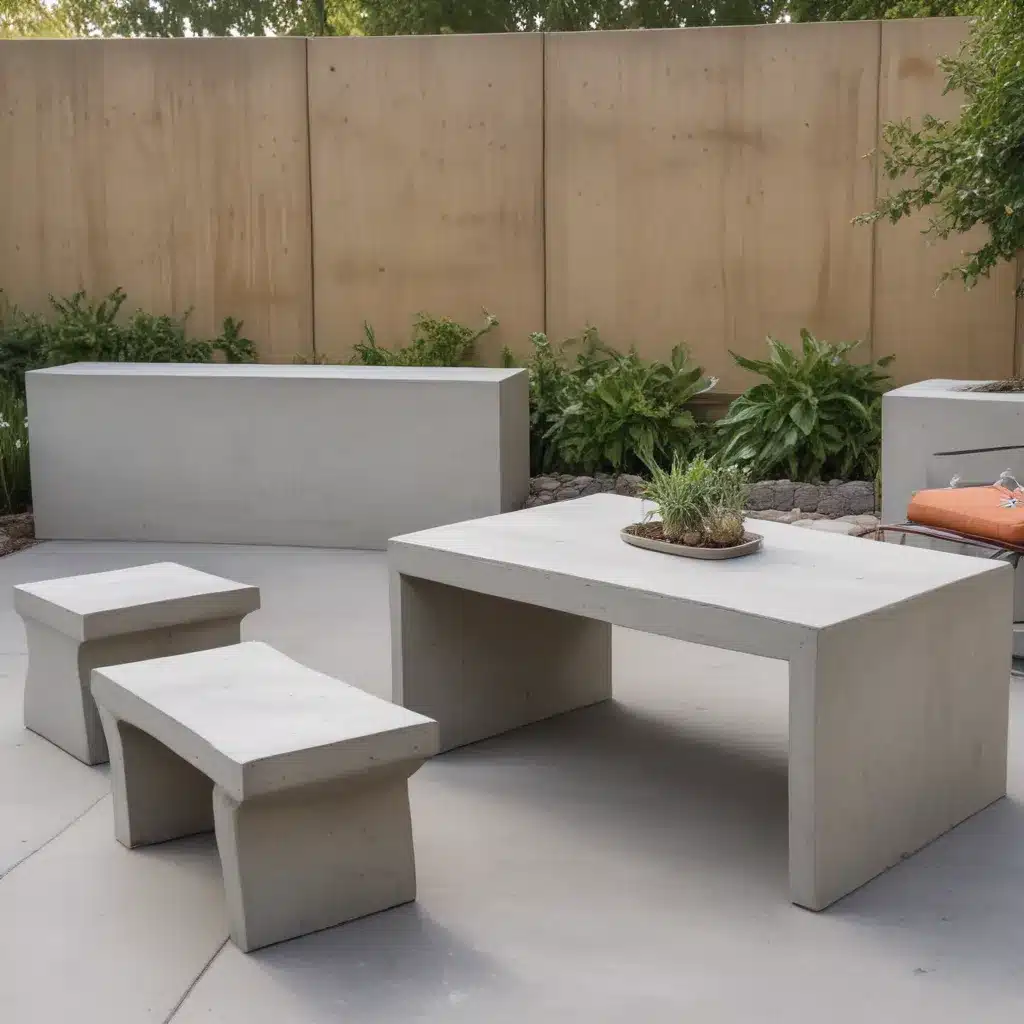 Concrete Furniture for Outdoor Living