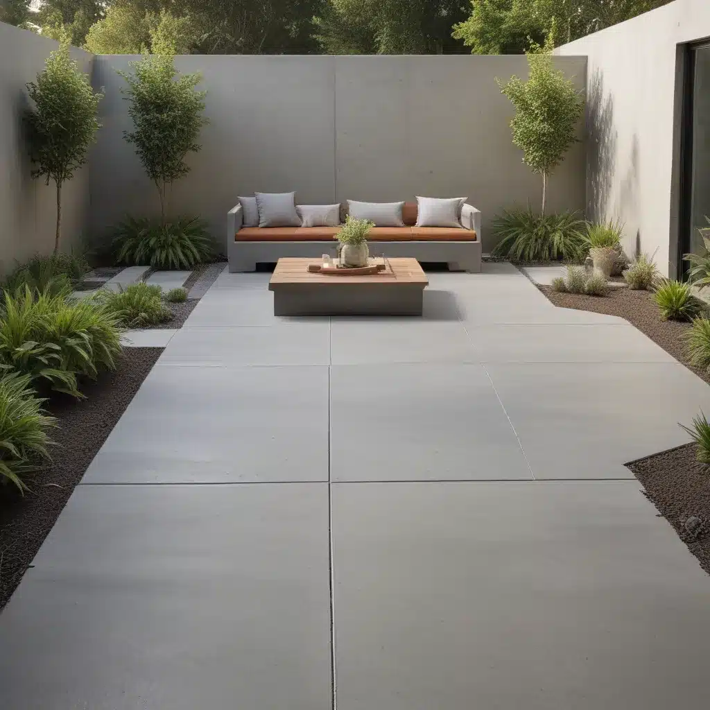Create Inviting, Unified Outdoor Rooms with Concrete