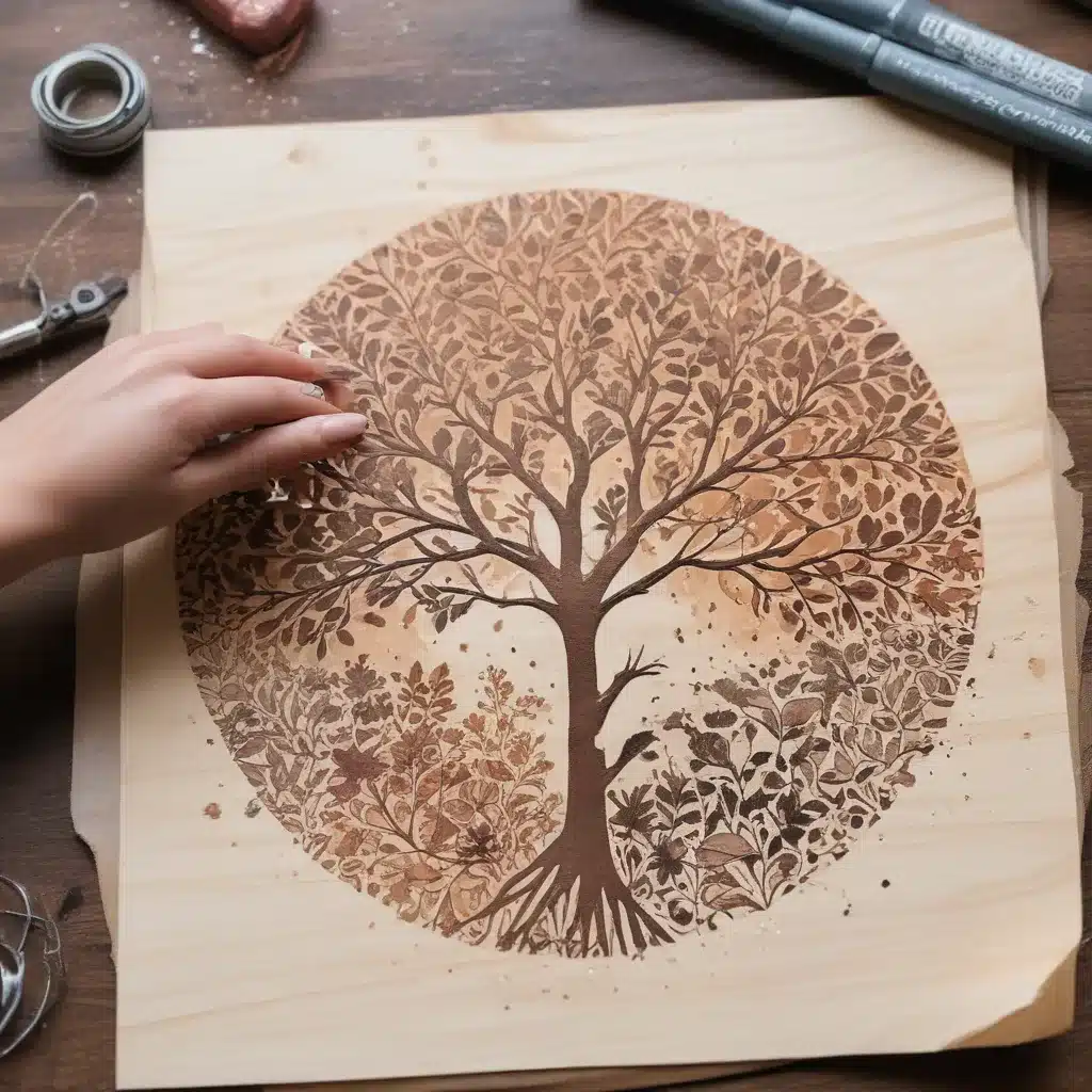 Inventive Stamping and Staining Techniques