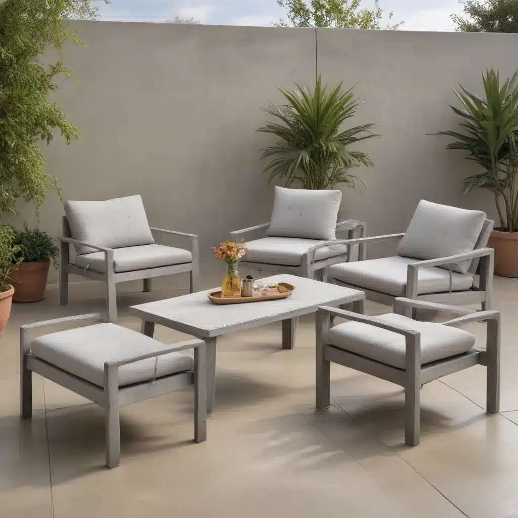 Relax in Style with Concrete Patio Furniture Collections