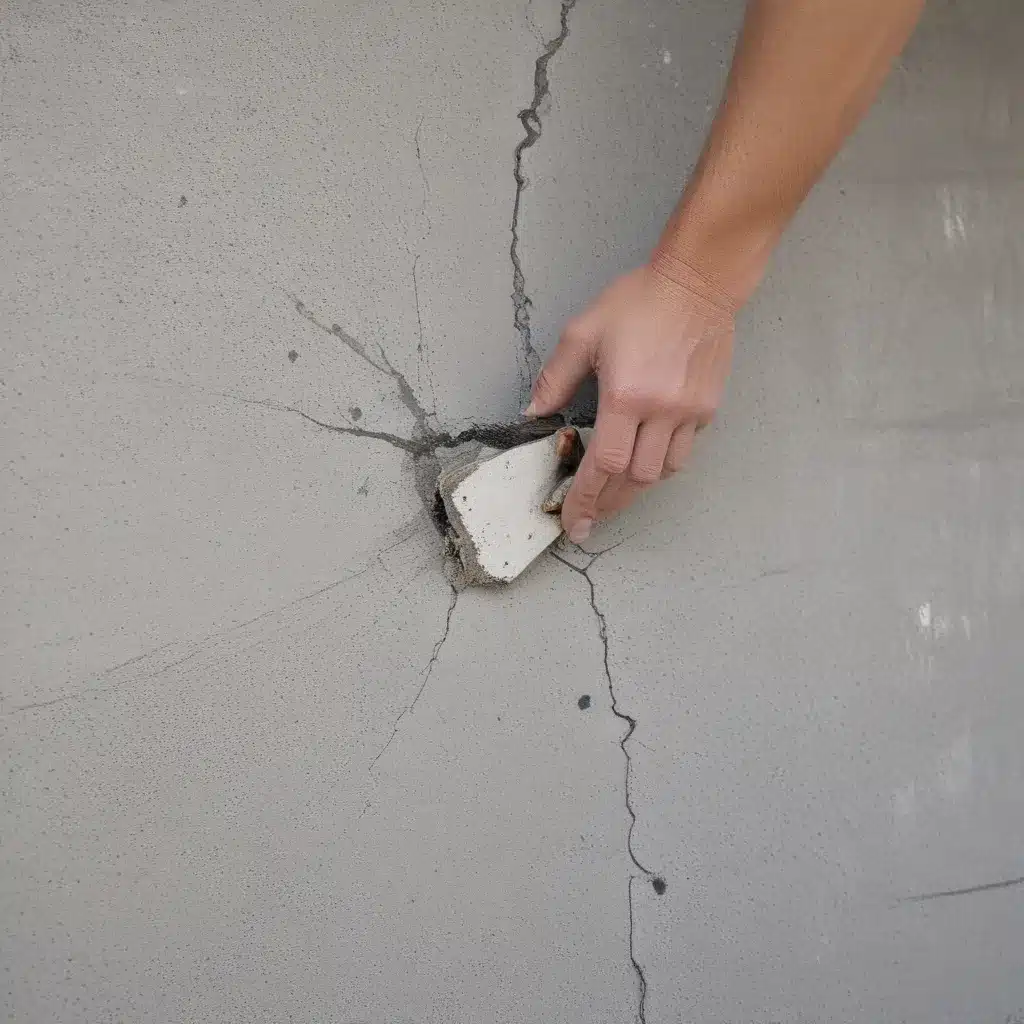 Repair Cracks and Holes in Concrete Surfaces