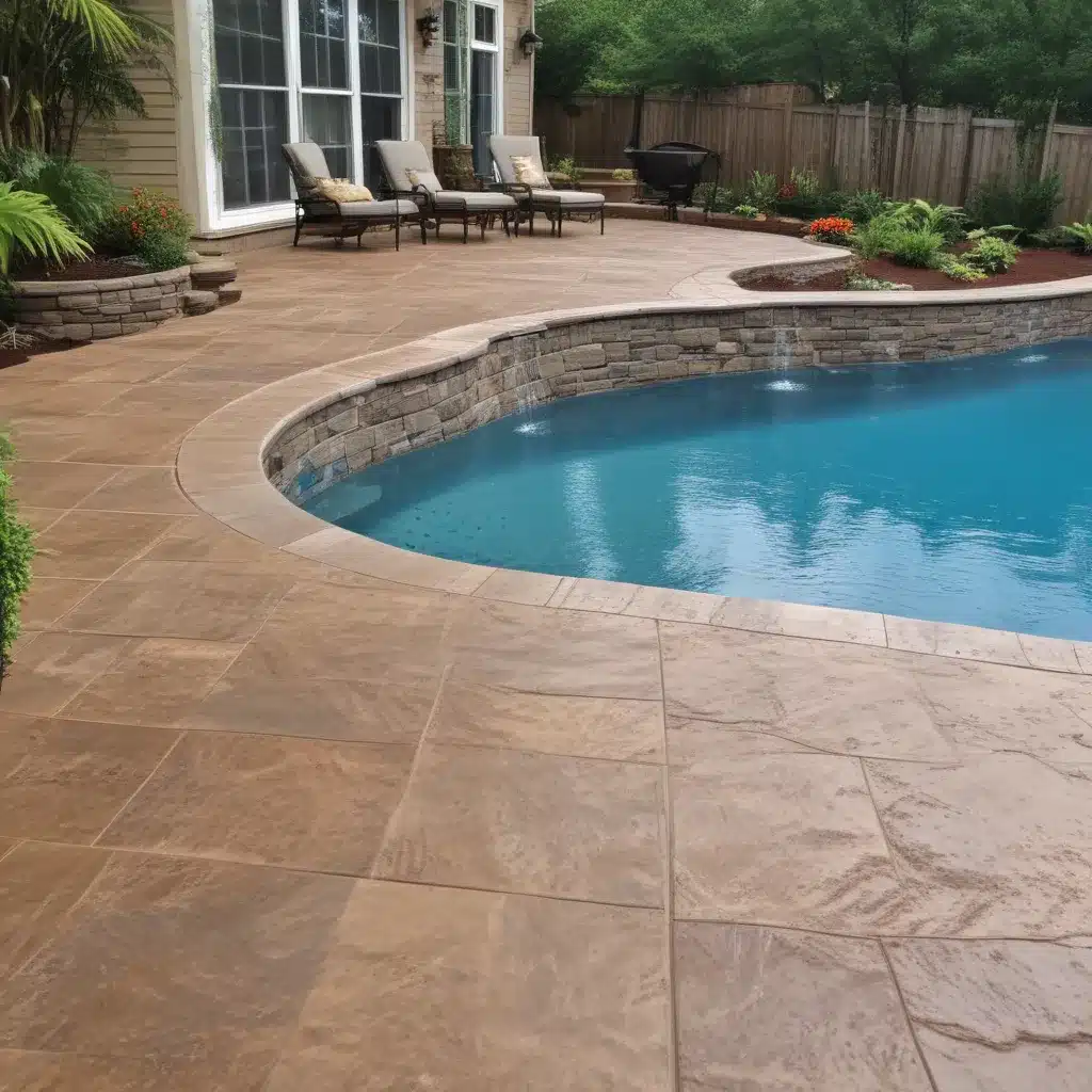Transform Your Pool Deck with Slip-Resistant Stamped Concrete