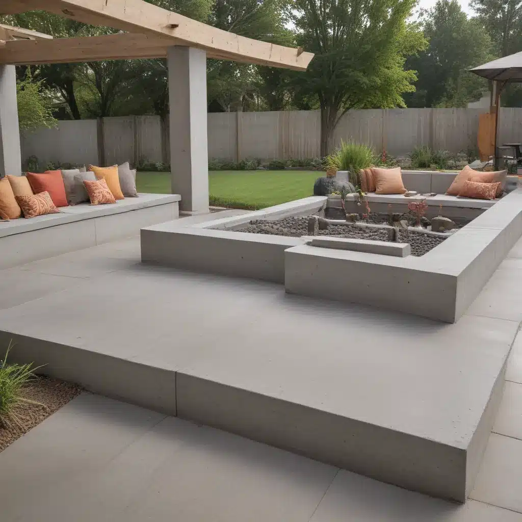 Unified Outdoor Living with Concrete